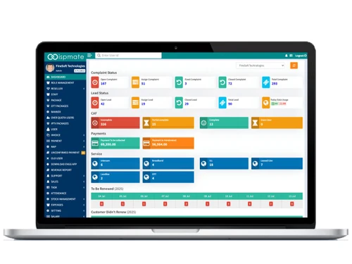 ISPMate dashboard