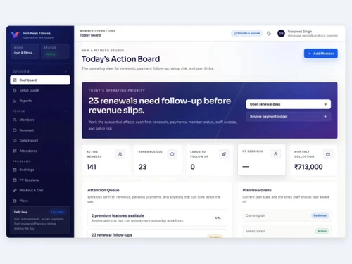 VeraTrack dashboard