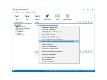 nanosystem uranium backup-logs