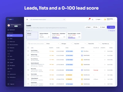 LumaKol dashboard