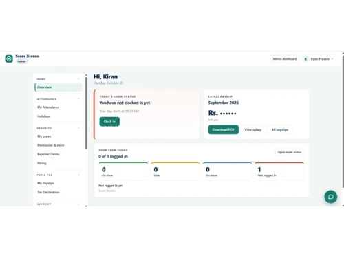 Aajar dashboard