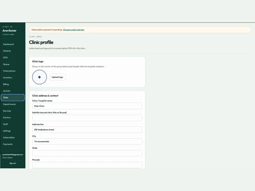 Clinic OS profile