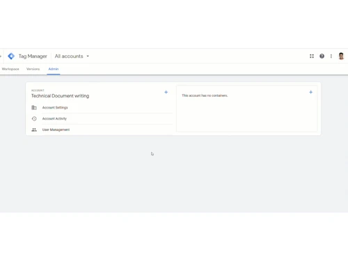 Google Tag Manager-admin
