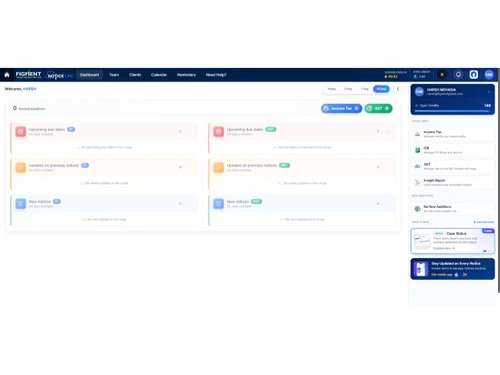 FigmentOne dashboard