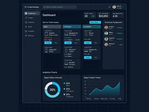 zaryz-rms dashboard