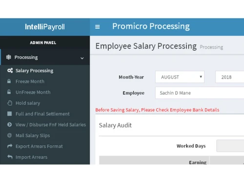 intelli payroll salary
