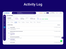 Corefactors CRM Activity Log