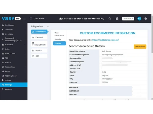 vasyerp ecommerce integration