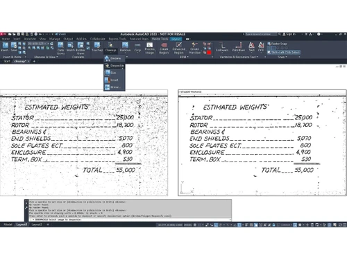 AutoCAD Raster Design-editing