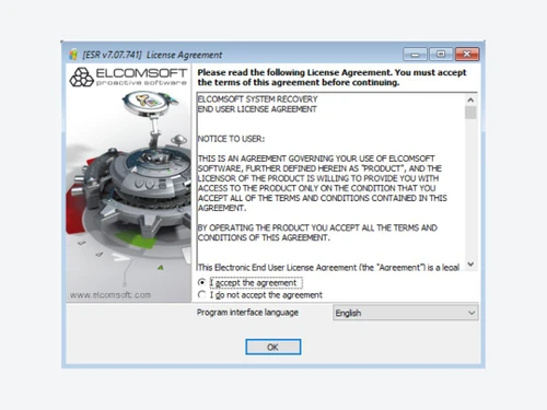 elcomsoft system recovery-agreement