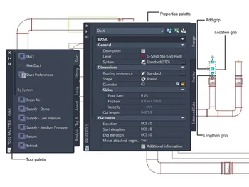 AUTOCAD Mep Toolset-Duct