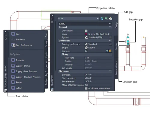 AUTOCAD Mep Toolset-Duct