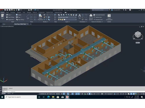 AUTOCAD Mep Toolset-HVAC plan