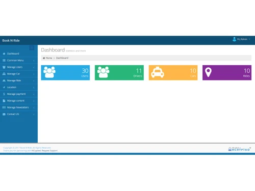BOOKNRIDE-Dashboard