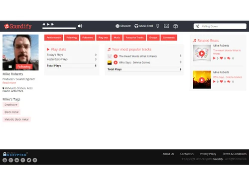 Soundify Checkout User Profile