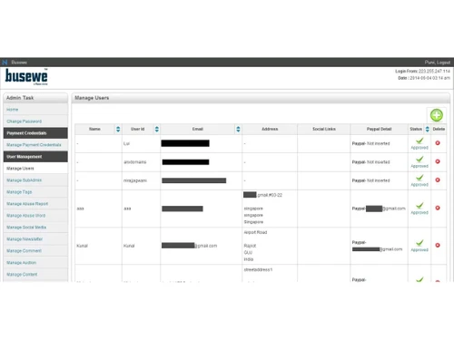 Busewe-User Management