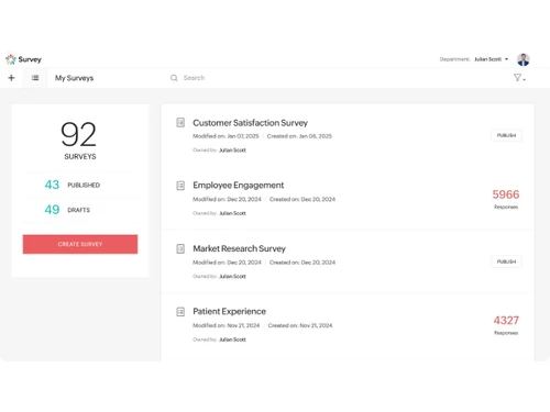 zoho survey software-scoring