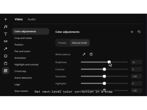 Movavi Slideshow Maker-color Adjustment