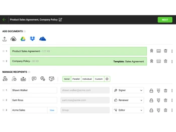 signinghub software-documents