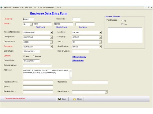 sahiwala payroll form