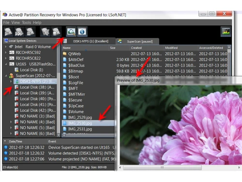 active partition manager dashboard