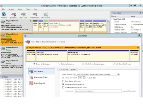 Lsoft Killdisk-Erase disk