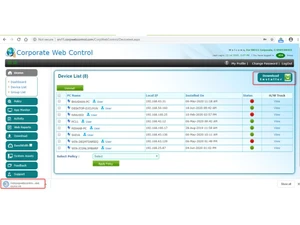 NET protector corporate web control list