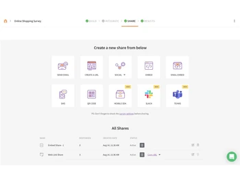 SurveySparrow shopping