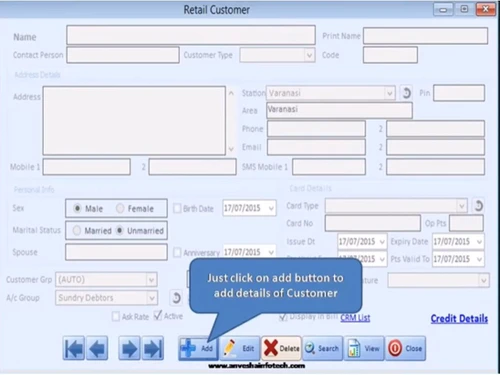 Anvesha Retail Store Software-retail customer