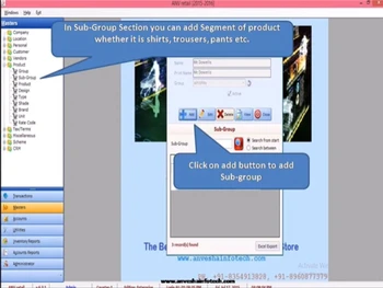 Anvesha Retail Store Software-sub group