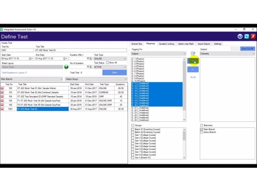 addmen online test solution scheduling