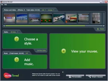 muvee automatic video editor-style