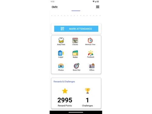 Okfit Gym Software body stats