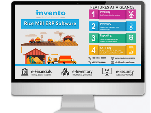 Rice Mill Software features