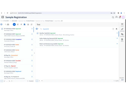 qualis lims-registration