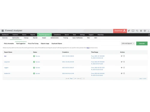 ManageEngine Firewall Analyzer Log Analysis
