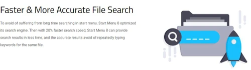 IObit Start Menu 8 search