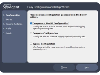 spytech spyagent configuration