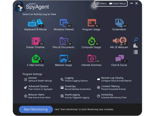 spytech spyagent monitering