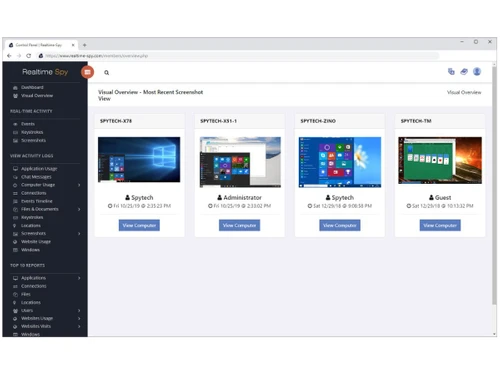 Spytech Realtime-Spy most recent screenshot