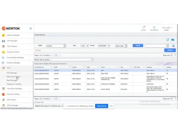 newton crm-interface