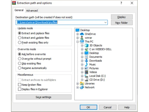 WinRAR Extract Archive
