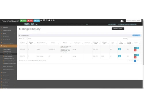 GGMS dashboard