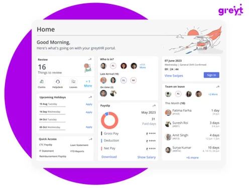 greytHR Employee Self Service Portal