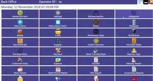 DSO Restaurant dashboard