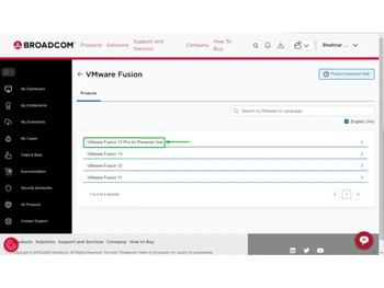 VMware WorkStation Pro fusion