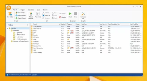 WinAutomation console