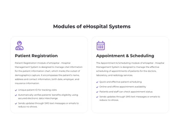 eHospital Systems-module