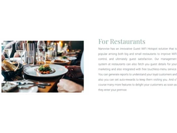 nanovise wifi management software for restaurants