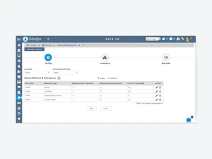 edusys pre school management software-library